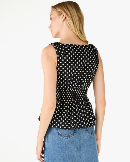 Dot Dot Dot Smocked Top