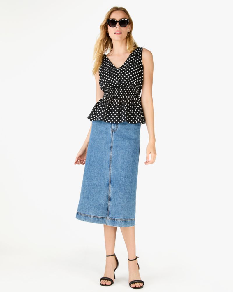 Dot Dot Dot Smocked Top