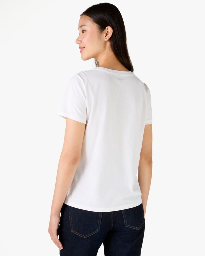 Embellished Peacock Floral Tee
