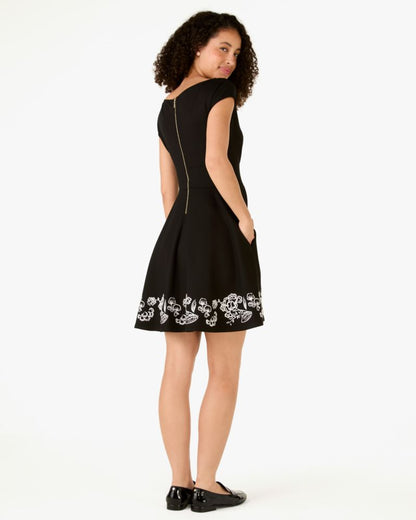 Embroidered Fiorella Dress
