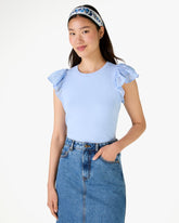 Mix Media Lace Tee