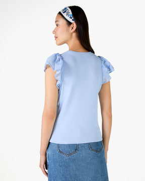 Mix Media Lace Tee