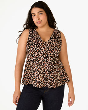 Spotted Leopard Bow-knot Top