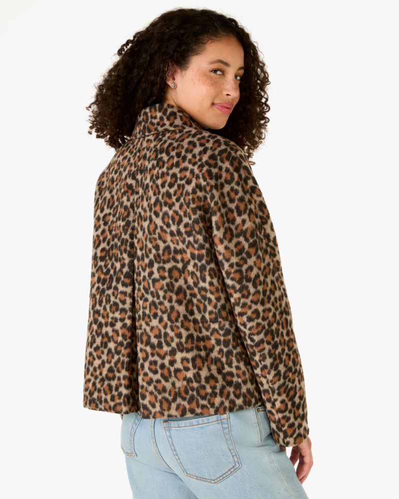 Spotted Leopard Dorothy Swing Peacoat