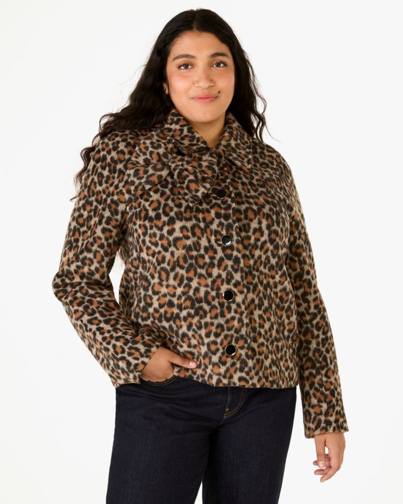 Spotted Leopard Dorothy Swing Peacoat