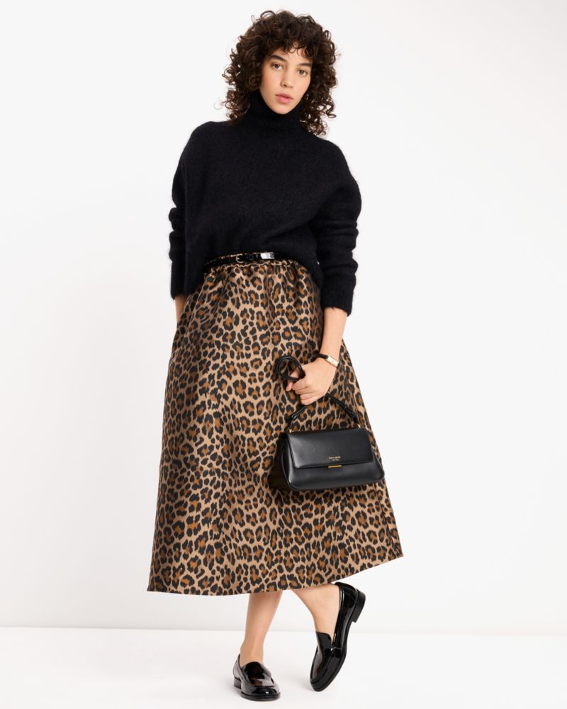 Classic Leopard Midi Skirt