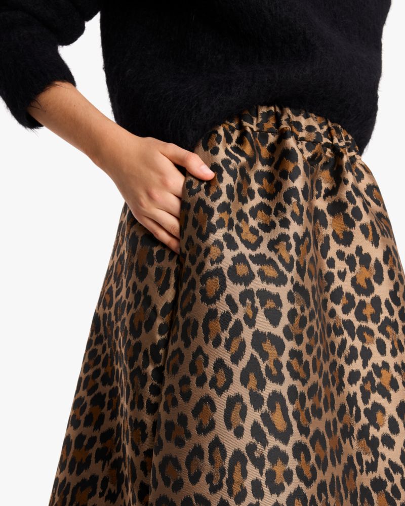 Classic Leopard Midi Skirt