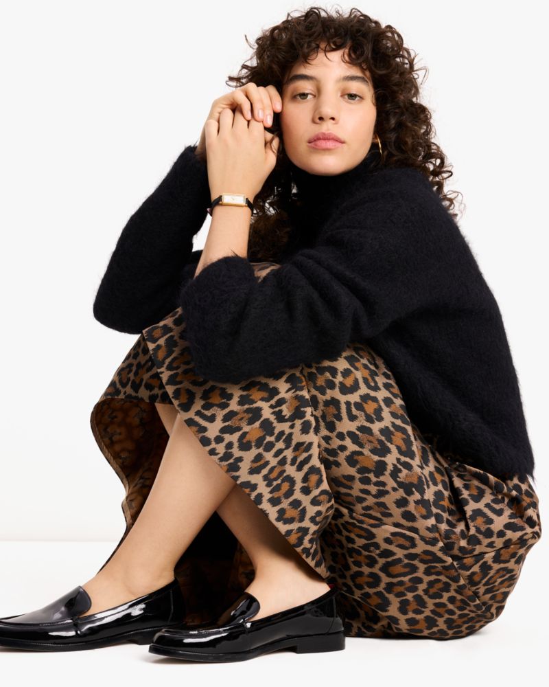 Classic Leopard Midi Skirt