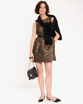 Classic Leopard Brocade Dress