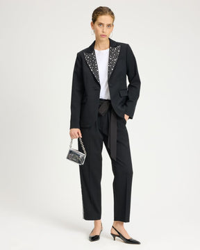 Embellished Tweed Blazer