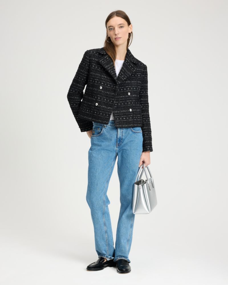 Galaxy Tweed Moto Jacket