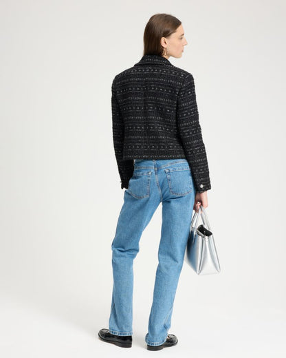 Galaxy Tweed Moto Jacket