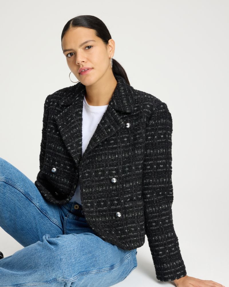 Galaxy Tweed Moto Jacket