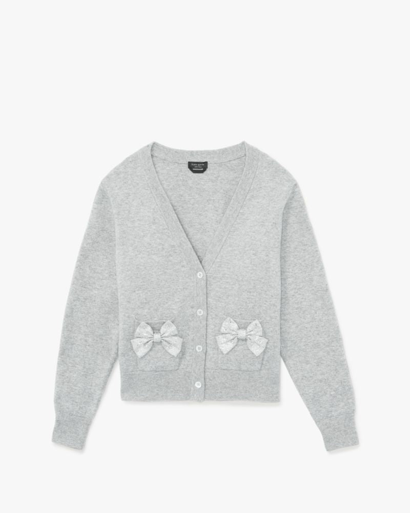 Embellished Bow Cardigan