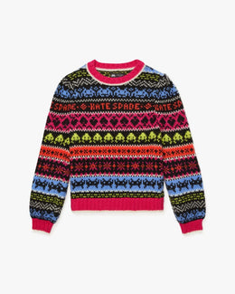 Space Invaders X Kate Spade New York Fair Isle Sweater