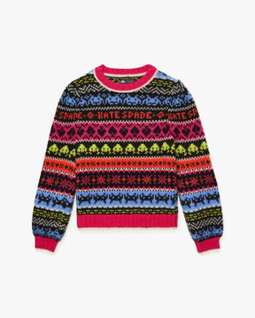 Space Invaders X Kate Spade New York Fair Isle Sweater