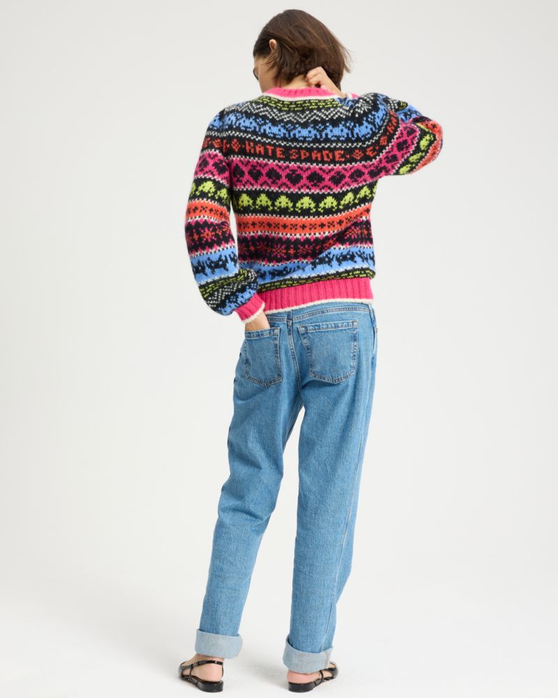 Space Invaders X Kate Spade New York Fair Isle Sweater
