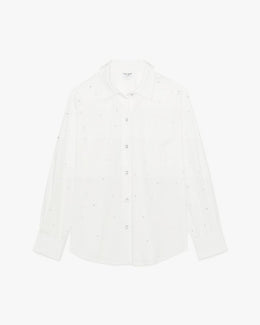 Embellished Poplin Shirt