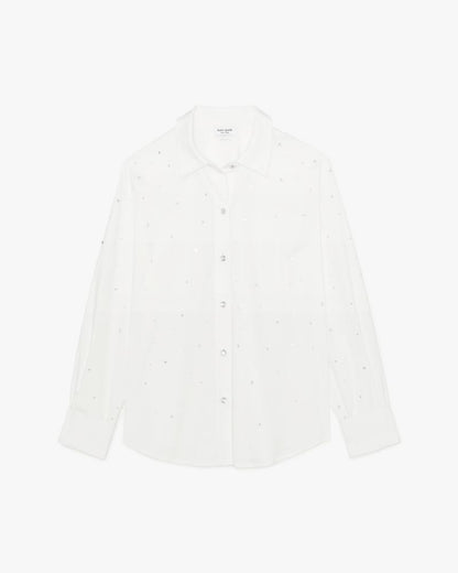 Embellished Poplin Shirt