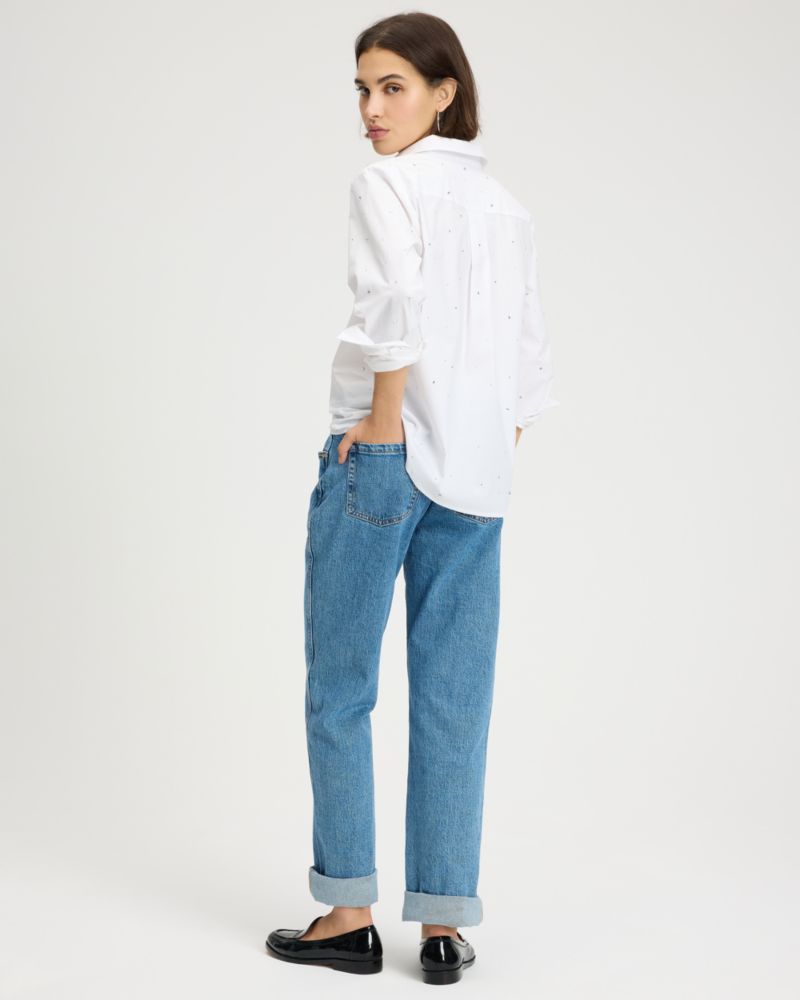 Embellished Poplin Shirt