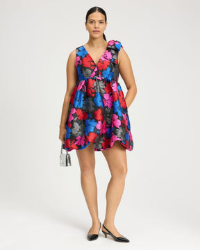 Painterly Blooms Bubble Dress