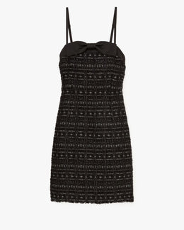 Galaxy Tweed Bow Dress