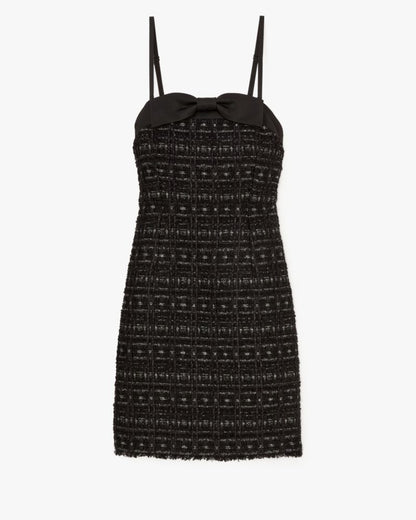 Galaxy Tweed Bow Dress