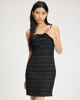 Galaxy Tweed Bow Dress