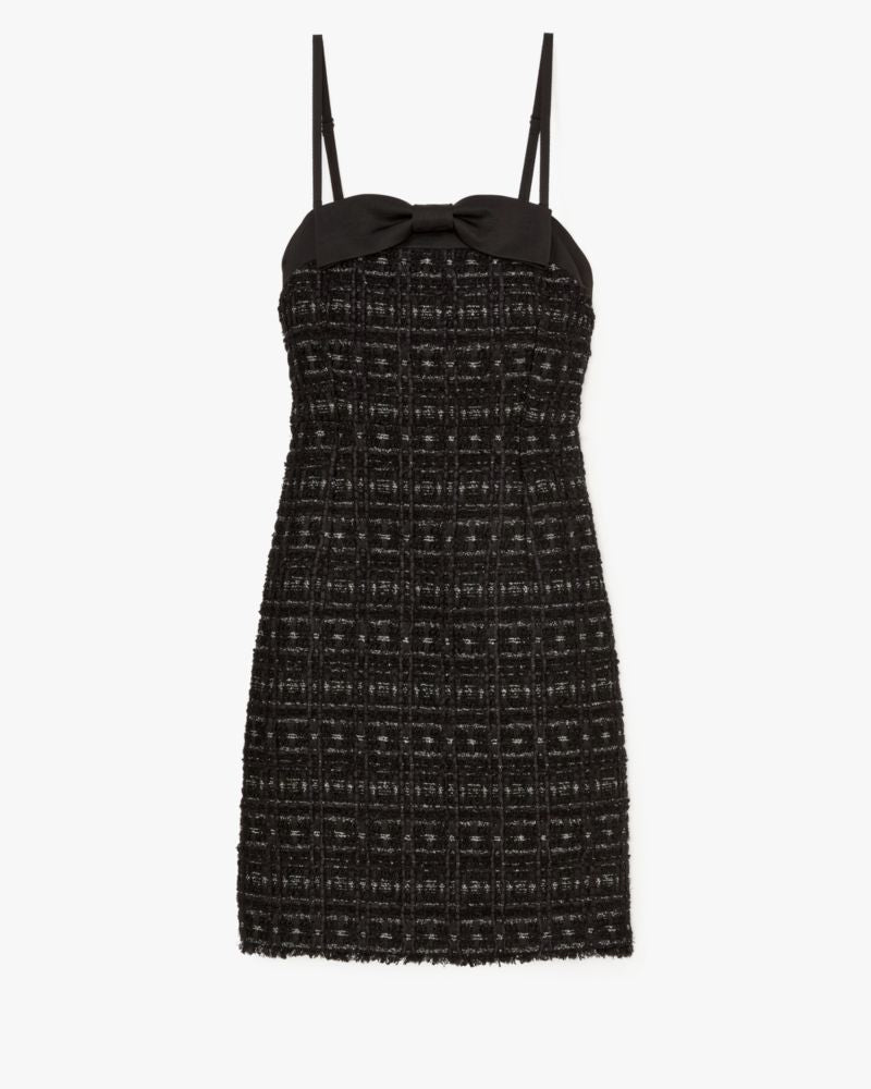 Galaxy Tweed Bow Dress