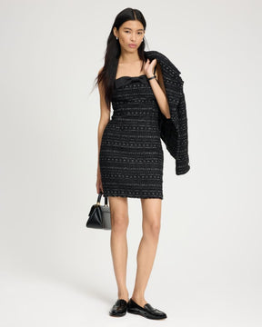 Galaxy Tweed Bow Dress