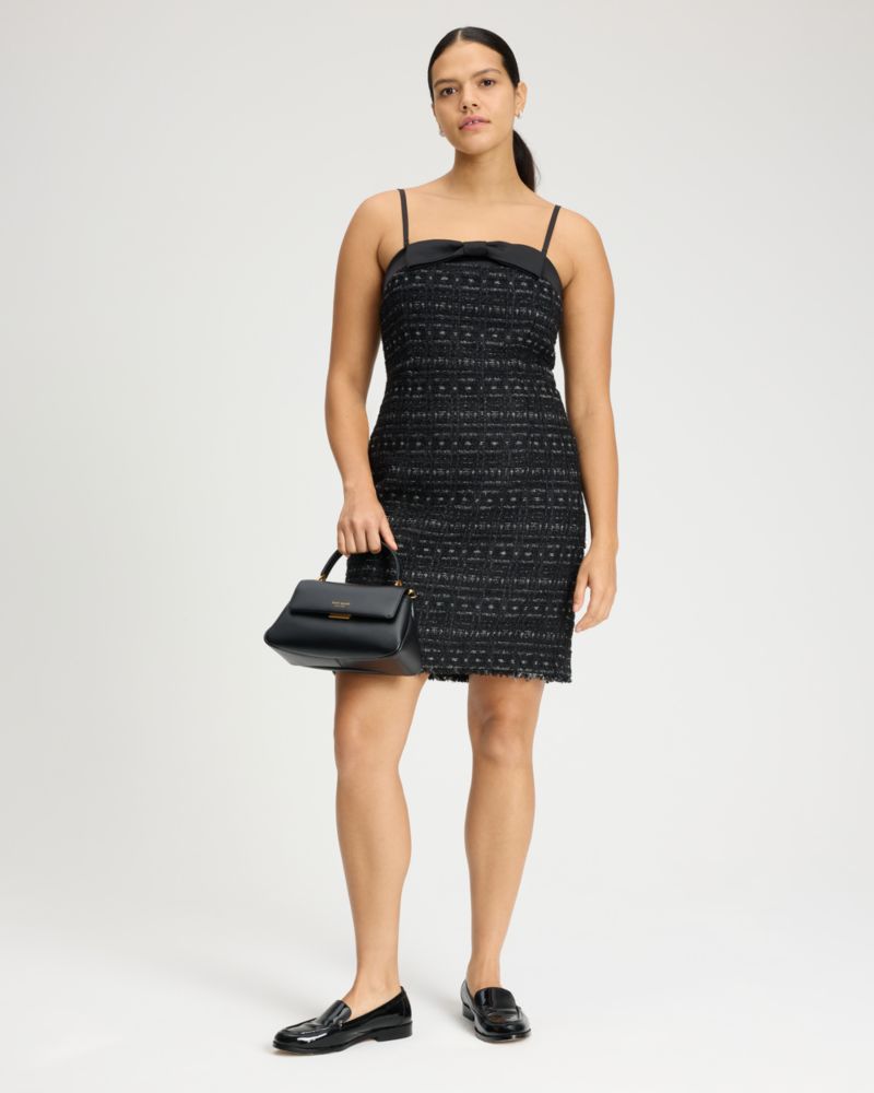 Galaxy Tweed Bow Dress