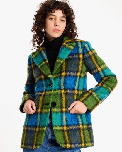 Grand Plaid Wool Jacket