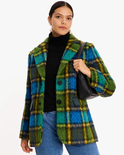 Grand Plaid Wool Jacket