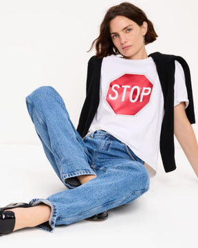 Stop Go Embellished Tee