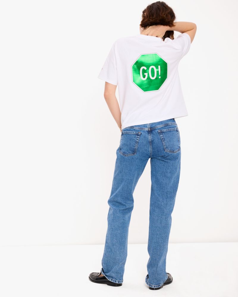 Stop Go Embellished Tee
