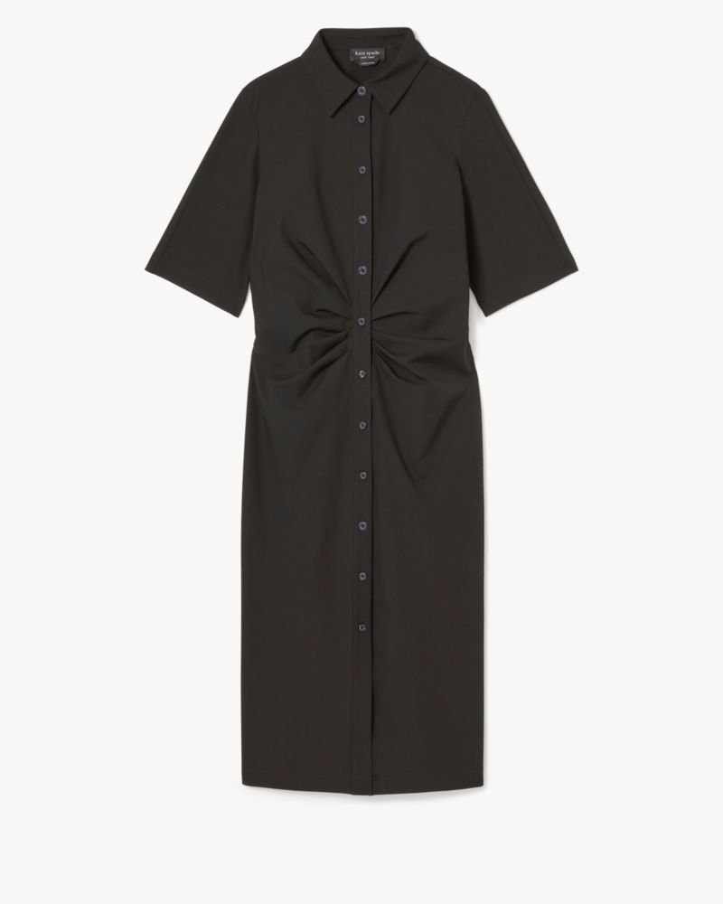Ruched Crepe Dress
