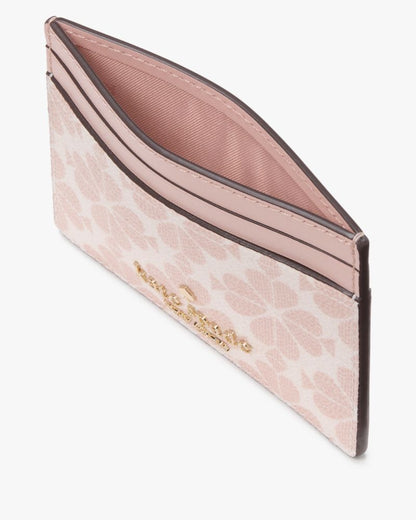Spade Flower Small Slim Card Holder