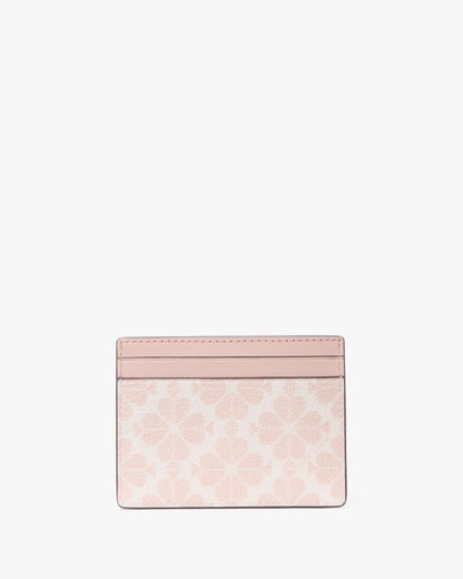 Spade Flower Small Slim Card Holder