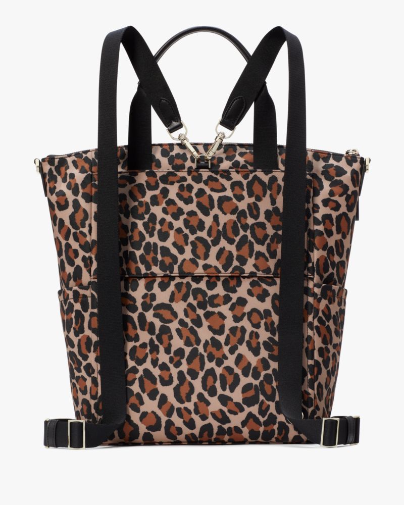 Chelsea Spotted Leopard Large Convertible Backpack