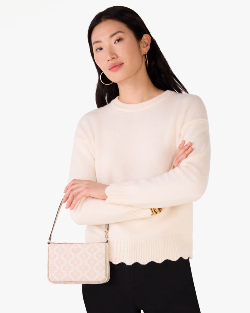 Spade Flower Convertible Wristlet