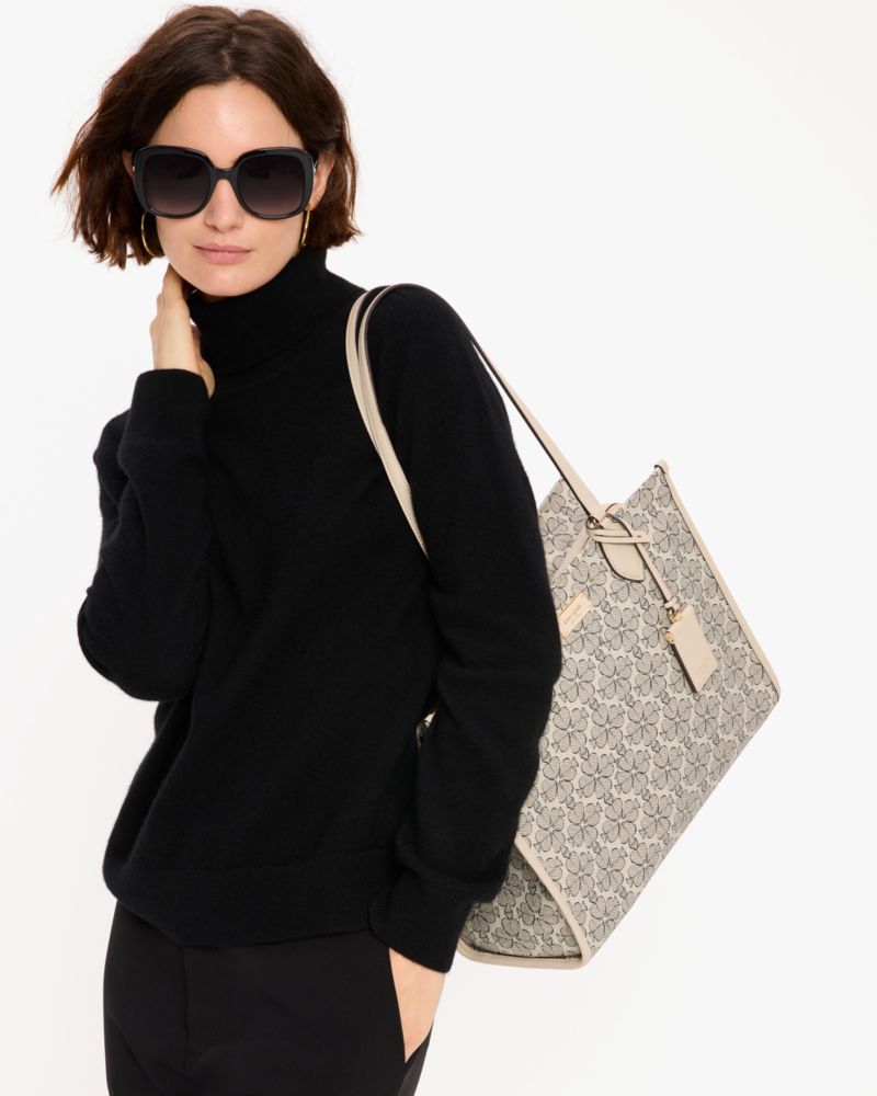 Spade Flower Coated Canvas Large Market Tote