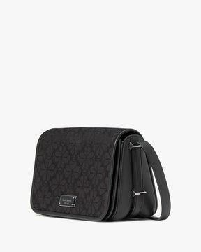 Liv Spade Flower Jacquard Crossbody Bag