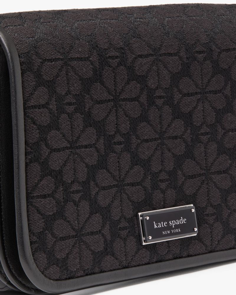 Liv Spade Flower Jacquard Crossbody Bag