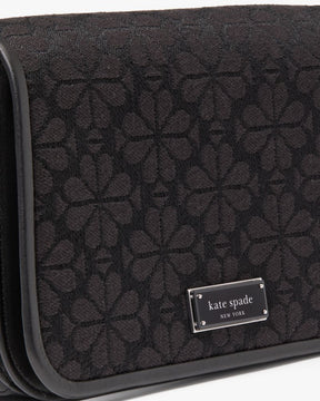 Liv Spade Flower Jacquard Crossbody Bag