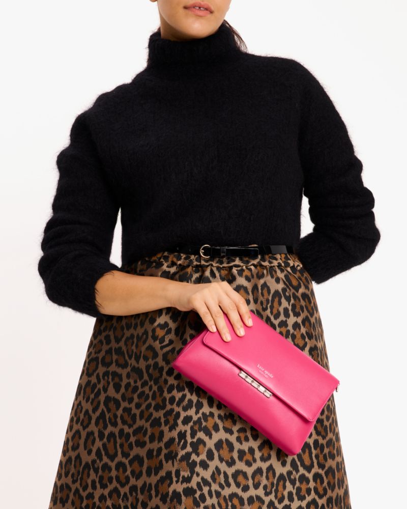 Grace Embellished Lock Clutch