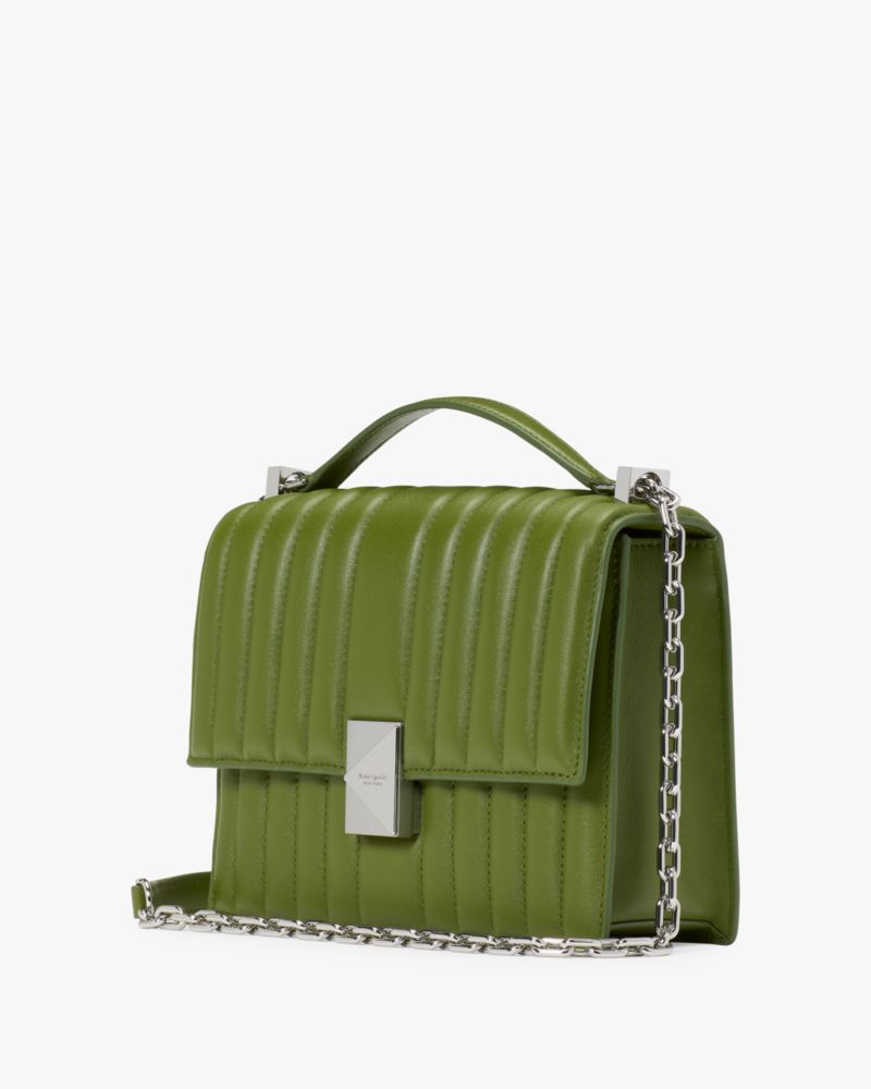 Deco Quilted Chain Shoulder Bag