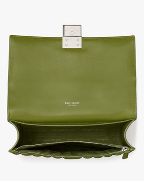 Deco Quilted Chain Shoulder Bag