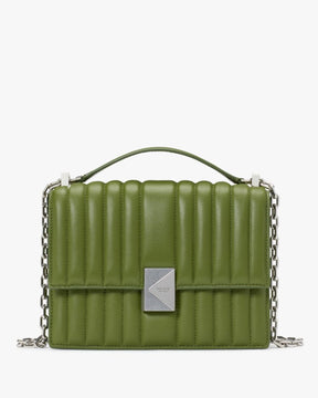 Deco Quilted Chain Shoulder Bag