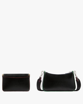 Double Up Glitter Edge Crossbody