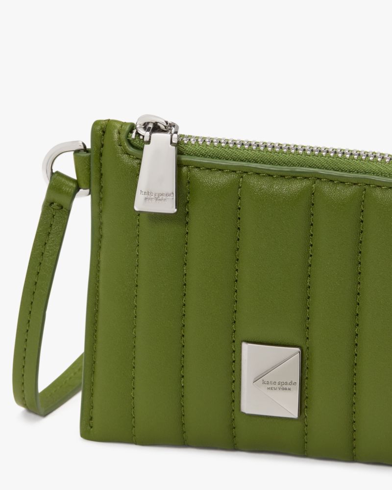 Deco Quilted Card Case Wristlet